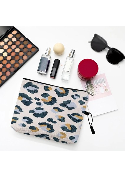 Desen 10 Stili 22X13CM Özelleştirilmiş Kadın Leopar Baskı Kozmetik Çantası Şeytan Gözler Su Geçirmez Fermuar Makyaj Çantası Seyahat Yıkama Makyaj Organizatör Güzellik Durumda (Yurt Dışından) modelleri