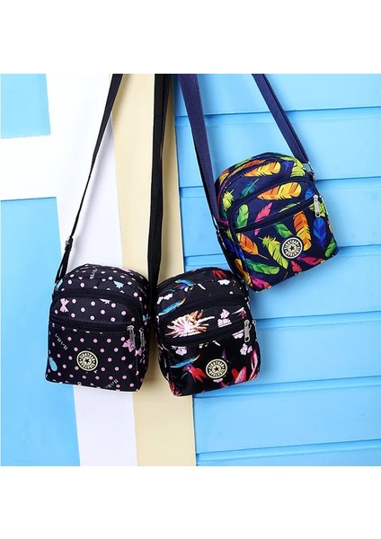 Color3 Stili 15CM 19CM 8cm Shyaa Yeni Naylon Eğlence Çapraz Messenger Çanta Üreticisi Kore Çok Katmanlı Kadın Tek Omuz Çantası (Yurt Dışından) modelleri