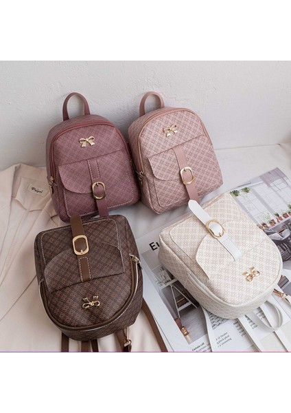 Koyu Haki Stili Baskı Retro Mektup Lüks Tasarımcı Pu Deri Kadınlar Için Küçük Sırt Çantası Yenı Trendy Kız Öğrencileri Sırt Çantaları Seyahat Çantası Mochila (Yurt Dışından) fiyatları