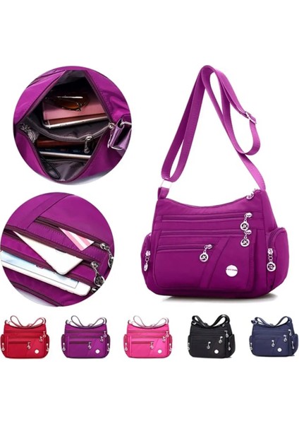 C Mavi Tarzı 2021 Moda Kadın Omuz Çantası Naylon Su Geçirmez Messenger Çanta Bayan Çanta Kadın Çantası Seyahat Çantaları Çanta Cüzdan (Yurt Dışından) fırsatları