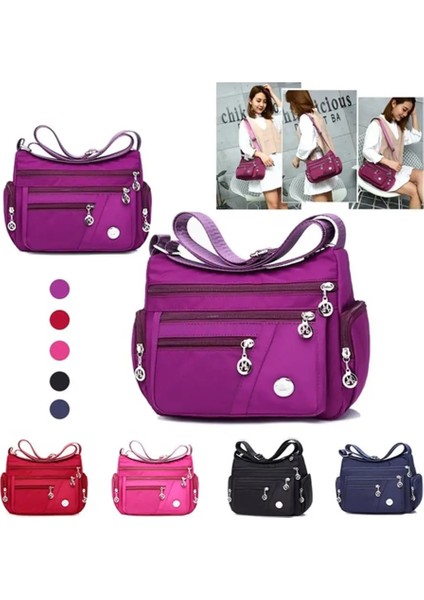 C Mavi Tarzı 2021 Moda Kadın Omuz Çantası Naylon Su Geçirmez Messenger Çanta Bayan Çanta Kadın Çantası Seyahat Çantaları Çanta Cüzdan (Yurt Dışından) indirimleri