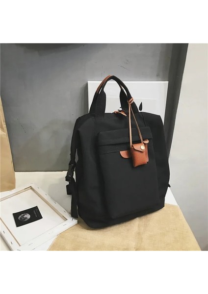 Siyah Stil Moda Kadın Sırt Çantası Sevimli Öğrenciler Scoolbag Büyük Kapasiteli Kadın Genç Kızlar Için Seyahat Okul Çantaları Sırt Çantası Mochilas (Yurt Dışından)