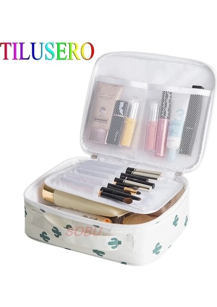 Leopar Tarzı Çok Renkli Desenli Baskı Makyaj Çantaları Kadın Kozmetik Çantası Durumda Makyaj Organizatör Tuvalet Depolama Seyahat Yıkama Kılıfı (Yurt Dışından) fiyatları