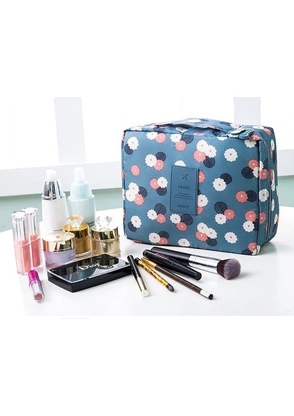 Leopar Tarzı Çok Renkli Desenli Baskı Makyaj Çantaları Kadın Kozmetik Çantası Durumda Makyaj Organizatör Tuvalet Depolama Seyahat Yıkama Kılıfı (Yurt Dışından) fırsatları