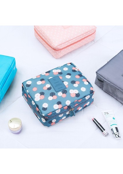 Leopar Tarzı Çok Renkli Desenli Baskı Makyaj Çantaları Kadın Kozmetik Çantası Durumda Makyaj Organizatör Tuvalet Depolama Seyahat Yıkama Kılıfı (Yurt Dışından) indirimleri