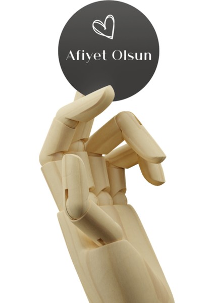 Netsan Etiket Afiyet Olsun Yazılı 70 Adet 4cm Yapışkanlı Etiket