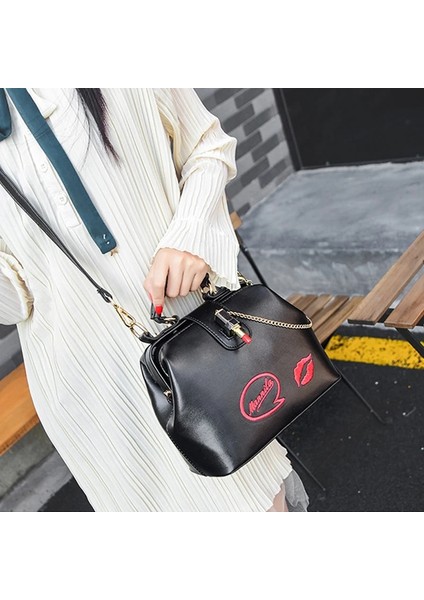 Beyaz Stil Kadın Çanta Moda Küçük Doktor Çanta Kadın Çanta Kadın Deri Messenger Omuz Çantaları Ruj Rahat Crossbody Çanta (Yurt Dışından) modelleri