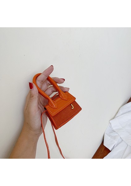 Süet Gül Tarzı Kadın Dekorasyon Çanta Süper Mini Kulak Kız Ins Sıcak Tasarımcı Tote Çanta Süet Moda Crossbody Messenger Çanta Çanta (Yurt Dışından)