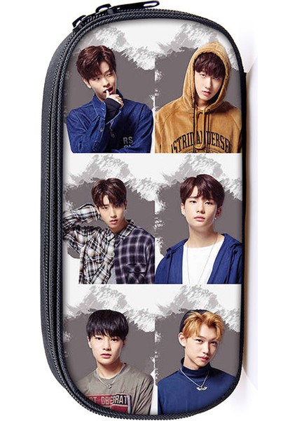 QBBSTRAYS17 Stili Kpop Kaçak Çocuklar Kalem Çantası Kadın Makyaj Çantası Başıboş Çocuklar Mınho Jısung Woojın Changbın Felıx Genç Kalem Kutusu Kozmetik Kılıfları (Yurt Dışından)