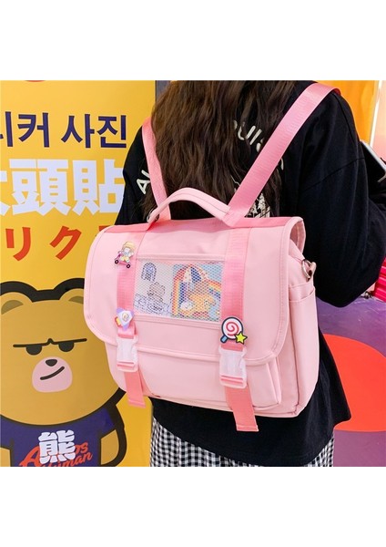 Vıp-Mavi Tarzı Aksesuarlarla Japon Moda Bayan Sırt Çantası Çift Su Geçirmez Kawaii Kadın Genç Kızlar Için Okul Çantaları Omuz Sırt Çantaları Sevimli Sırt Çantaları (Yurt Dışından) fiyatları