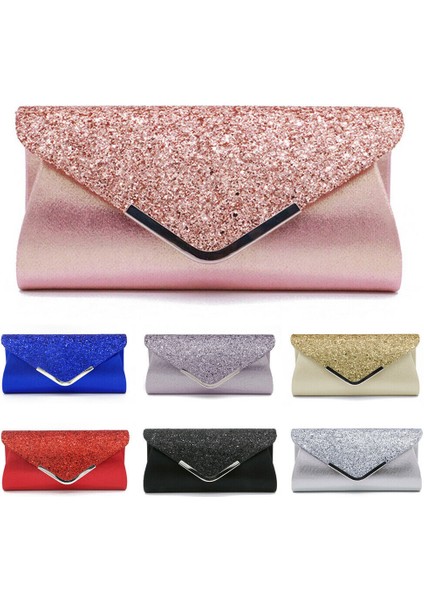 Açık Gri Tarzı Moda Lady Kadınlar Glitter Debriyaj Cüzdan Uzun Akşam Düğün Balo Çanta Çanta (Yurt Dışından) fiyatları