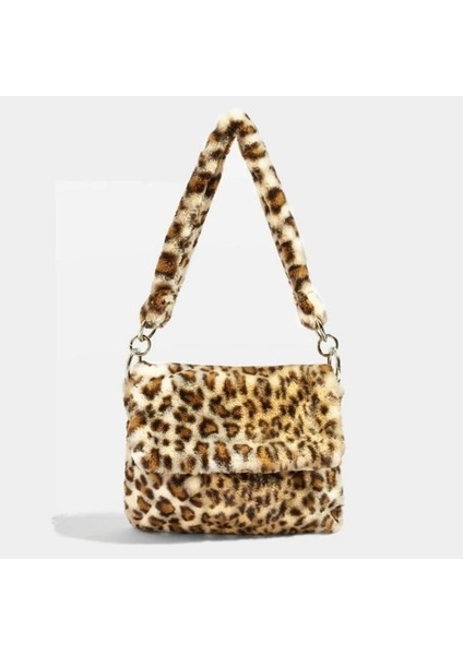 Bej Leopar C Stili Kürk Çanta Hayvan Baskı Leopar Çanta Kadın Bayanlar Kış Sıcak Crossbody Çanta Ünlü Büyük Kapasiteli Shoudler Clutew (Yurt Dışından) fiyatları