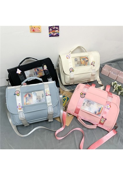 Vıp-Mavi Tarzı Aksesuarlarla Japon Moda Bayan Sırt Çantası Çift Su Geçirmez Kawaii Kadın Genç Kızlar Için Okul Çantaları Omuz Sırt Çantaları Sevimli Sırt Çantaları (Yurt Dışından) fırsatları