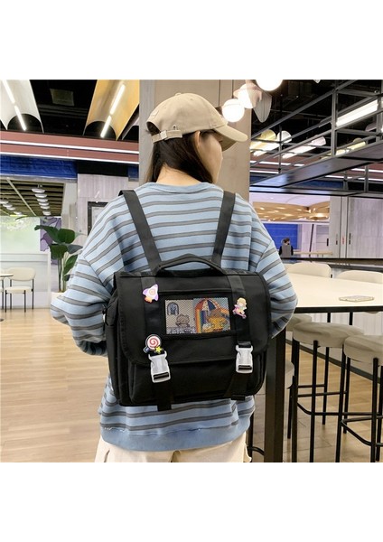Vıp-Mavi Tarzı Aksesuarlarla Japon Moda Bayan Sırt Çantası Çift Su Geçirmez Kawaii Kadın Genç Kızlar Için Okul Çantaları Omuz Sırt Çantaları Sevimli Sırt Çantaları (Yurt Dışından) indirimleri