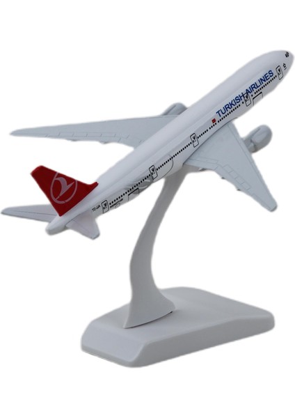 Boeing 777-300 Thy 1:400 Ölçekli Metal Model Maket Uçak Masaüstü Sergi Uçak Maketi Koleksiyon Modeli