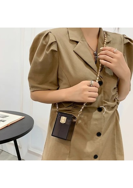 Turuncu Tarzı Kadın Akrilik Şeffaf Ruj Çanta Yeni Kutu Günü Manşonlar Çanta Sevimli Şeffaf Crossbody Çanta Kadın Çanta Parti Akşam Çanta (Yurt Dışından)
