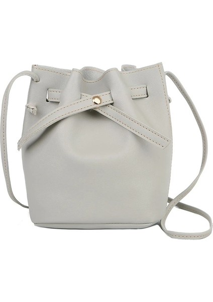 Litchi Yeşil Tarzı Moda Kova Omuz Çantası Kadın Ipli Crossbody Çanta Kadın Postacı Çantaları Bayanlar Sentetik Deri Çanta (Yurt Dışından) fırsatları