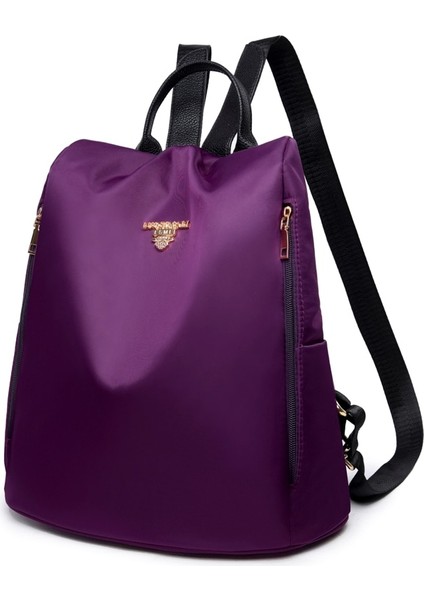 Mor Tarzı Moda Hırsızlık Kadın Sırt Çantaları Ünlü Yüksek Li Su Geçirmez Oxford Kadın Sırt Çantası Bayanlar Büyük Kapasiteli Sırt Çantası (Yurt Dışından)