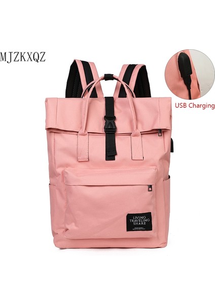 Yeşil Stil 2021 Yeni Kadın USB Şarj Sırt Çantası Rahat Sırt Çantası Bayanlar Laptop Sırt Çantası Genç Kızlar Için Okul Çantaları Seyahat Mochila Escolar (Yurt Dışından) fiyatları