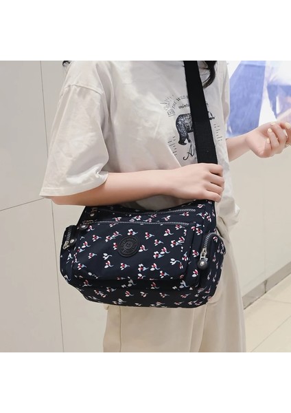 Siyah Stil Kırsal Tarzı Kumaş Crossbody Bayanlar Günlük Omuz Çantası Naylon Su Geçirmez Çanta Günlük Veya Kadınlar Alışveriş Seyahat Messengerbag (Yurt Dışından) indirimleri