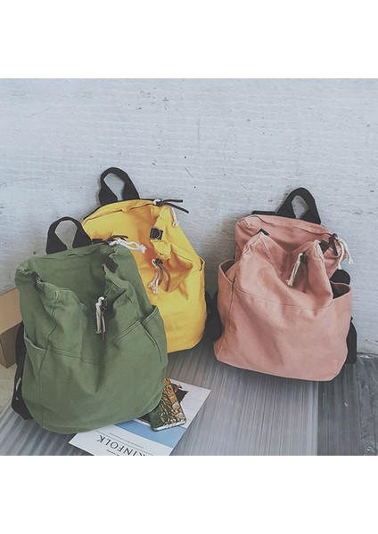 Yeşil Stil Yeni Moda Sırt Çantası Yüksek Kapasiteli Seyahat Sırt Çantası Dizüstü Tuval Kadın Sırt Çantası Kadın Gençler Için Schoolbag Kız Mochila Mujer (Yurt Dışından) fiyatları
