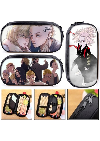 DQBBDJFCZ18W Stili Anime Tokyo Revengers Kalem Çantası Bayanlar Tuval Yoshiro Sagano Makyaj Çantaları Taşınabilir Kalem Kutusu Çocuk Okul Malzemeleri Hediye (Yurt Dışından) fiyatları