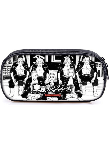 DQBBDJFCZ18W Stili Anime Tokyo Revengers Kalem Çantası Bayanlar Tuval Yoshiro Sagano Makyaj Çantaları Taşınabilir Kalem Kutusu Çocuk Okul Malzemeleri Hediye (Yurt Dışından) modelleri