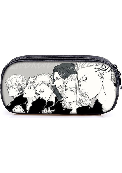 DQBBDJFCZ18W Stili Anime Tokyo Revengers Kalem Çantası Bayanlar Tuval Yoshiro Sagano Makyaj Çantaları Taşınabilir Kalem Kutusu Çocuk Okul Malzemeleri Hediye (Yurt Dışından) fırsatları