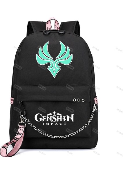 CG0010212 Stili Anime Ge Darbe Sırt Çantası USB Bağlantı Noktası Okul Çantası 3D Desen Sırt Çantası Öğrenci Gençler Okul Kitap Seyahat Dizüstü Bilgisayar Mochilas (Yurt Dışından) modelleri