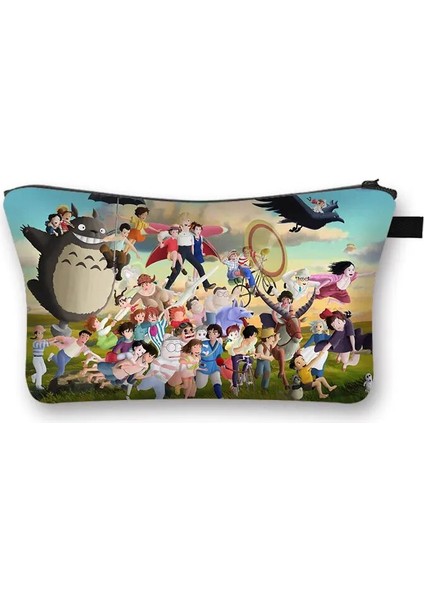 SHZBTOTOR06 Stili Karikatür Totoro Uzakta Kozmetik Çantası Genç Kız Makyaj Çantası Kadın Rahat Kozmetik Çantası Seyahat Organizatör Çantaları (Yurt Dışından) modelleri