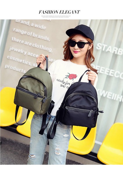 Yeşil Stil Mochila Feminina Kadınlar Kore Moda Tasarım Sırt Çantası Seyahat Naylon Hafif Su Geçirmez Küçük Sırt Çantası Lacivert Yeşil Siyah ZZL01 (Yurt Dışından) indirimleri