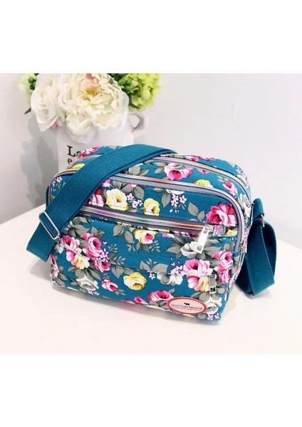 No.27 Tarzı Kadın Modası Düz ​​renk Fermuar Su Geçirmez Naylon Omuz Çantası Kadın Crossbody Çanta Bayanlar Bolsa Feminina Su Geçirmez Seyahat Çantası (Yurt Dışından)