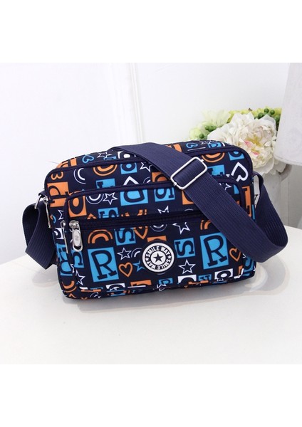 No.27 Tarzı Kadın Modası Düz ​​renk Fermuar Su Geçirmez Naylon Omuz Çantası Kadın Crossbody Çanta Bayanlar Bolsa Feminina Su Geçirmez Seyahat Çantası (Yurt Dışından)