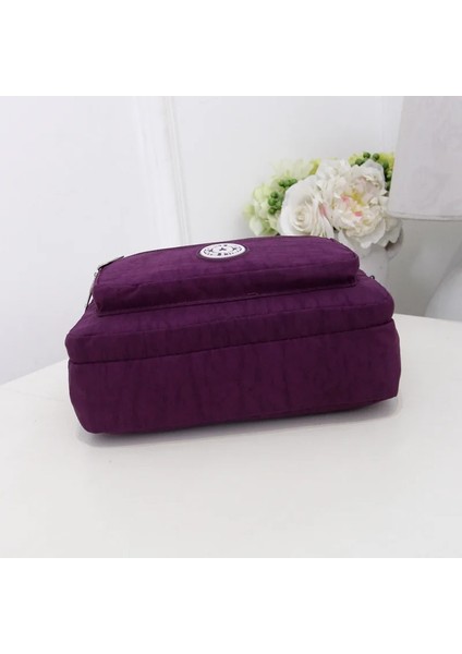 No.27 Tarzı Kadın Modası Düz ​​renk Fermuar Su Geçirmez Naylon Omuz Çantası Kadın Crossbody Çanta Bayanlar Bolsa Feminina Su Geçirmez Seyahat Çantası (Yurt Dışından)