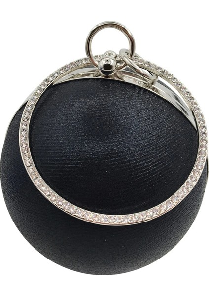 Gümüş Tarzı Yeni Stil Parti Abiye Çanta Debriyaj Kadın Omuz Çantaları Daire Kadın Moda Top Desen Abiye Çanta Crossbody Çanta (Yurt Dışından)