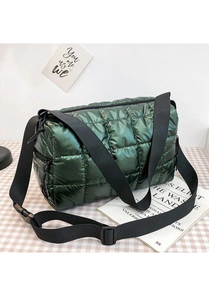 Stil3-Mavi Stil 30-50CM 2022 Yeni Kış Tek Omuz Tote Kadın Uzay Ped Pamuk Tüy Aşağı Çanta Kova Çanta Ana Kesesi Carteira Bolsa Feminina (Yurt Dışından) modelleri