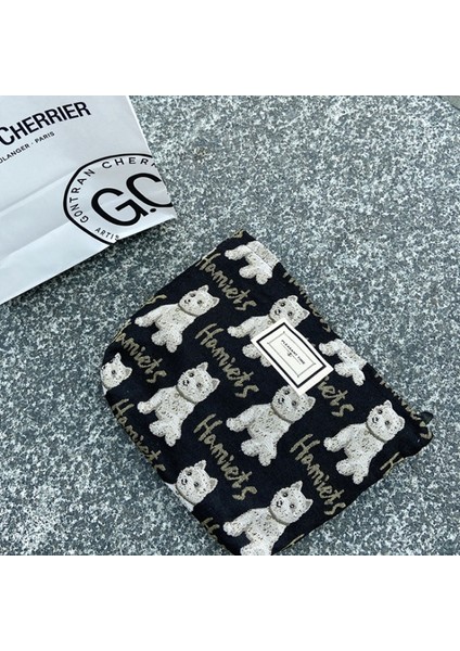 Leopar 2 Tarzı Büyük Kadın Leopar Zebra Kozmetik Çantası Kılıfı Tuval Fermuar Makyaj Çantası Seyahat Yıkama Makyaj Organizatör Güzellik Kılıfı (Yurt Dışından) fırsatları