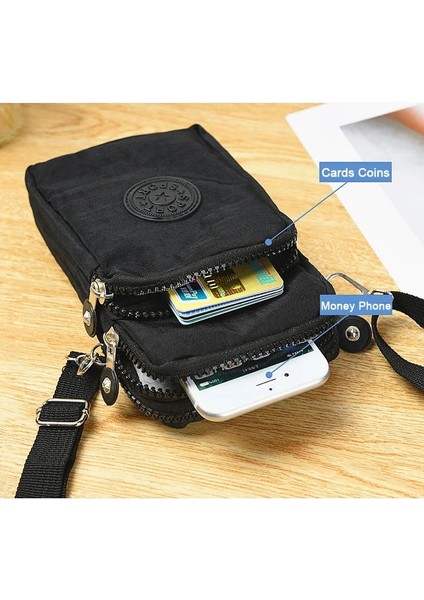 Çanta Siyah Tarzı Kızlar Bozuk Para Cüzdanı Cüzdan Cep Kadın Messenger Para Çantaları Kartları Tutucu Bayan Çantalar Kadın Cüzdan Kılıfı Kalıp Fermuarlı Çanta (Yurt Dışından) modelleri