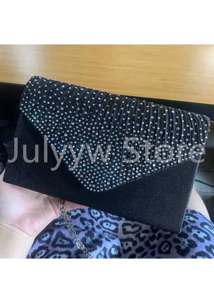 Siyah Stil Mor Kadın Düğün Debriyaj Lüks Çanta Kadın Çanta Tasarlanmış Debriyaj Kadın Sarı Yaz Manşonlar Kadın Akşam Balo Çanta (Yurt Dışından)