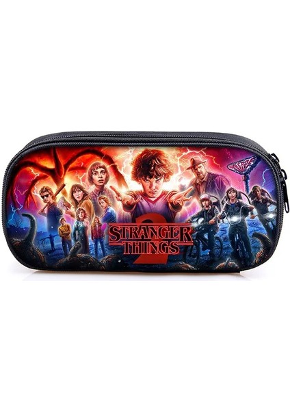 DQBBYABANCIBU18 Stili Stranger Things Kozmetik Çantası Kalem Çantaları Erkek Kız Okul Çantası Çocuk Kırtasiye Çantası Kadın Makyaj Çantası Çocuklar Kalem Kutusu (Yurt Dışından)