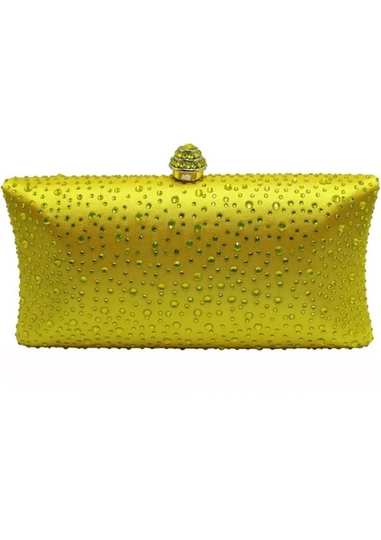 Sarı Stil 19,5X11X5 cm Kraliyet Bülbül Kırmızı Hard Case Kutusu Debriyaj Kristal Akşam Çantaları Bayan Parti Düğün Için Gelin Debriyaj Cüzdan Kristal Manşonlar (Yurt Dışından)