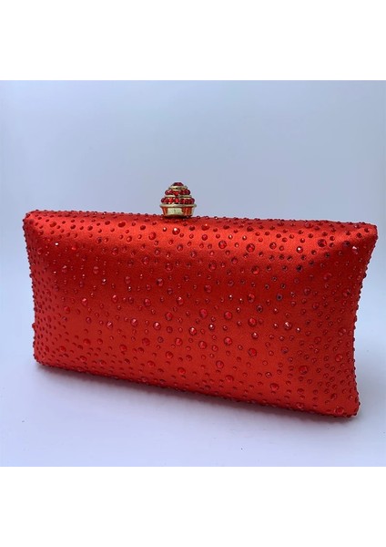 Sarı Stil 19,5X11X5 cm Kraliyet Bülbül Kırmızı Hard Case Kutusu Debriyaj Kristal Akşam Çantaları Bayan Parti Düğün Için Gelin Debriyaj Cüzdan Kristal Manşonlar (Yurt Dışından)