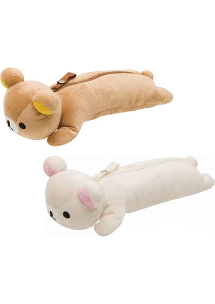 D Stili Kawaii Rilakkuma Peluş Kalem Kutuları Kızlar Çocuklar Için Okul Korilakkuma Ayı Anime Sevimli Kalem Kutusu Kılıfı Organizatör Kalem Çantası (Yurt Dışından)