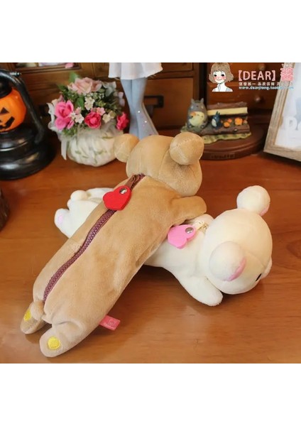D Stili Kawaii Rilakkuma Peluş Kalem Kutuları Kızlar Çocuklar Için Okul Korilakkuma Ayı Anime Sevimli Kalem Kutusu Kılıfı Organizatör Kalem Çantası (Yurt Dışından)