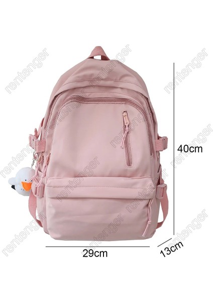 Sarı Stil Ördek Bebek Yok Moda Bayan Su Geçirmez Sırt Çantası Kadın Sevimli Serin Çanta Seyahat Kitabı Kawaii Sırt Çantası Dizüstü Kız Öğrenci Kolej Kadın Okul Çantaları (Yurt Dışından) indirimleri