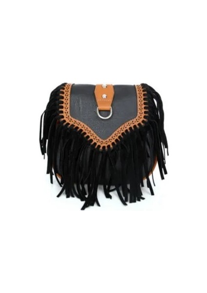 No.3 Tarzı Bohem Çanta Boho Free Spirit Püskül Çapraz Vücut Çanta Retro Hippi Tasarımcı Kadın Çingene Fringe Bohem Omuz Çantası (Yurt Dışından)