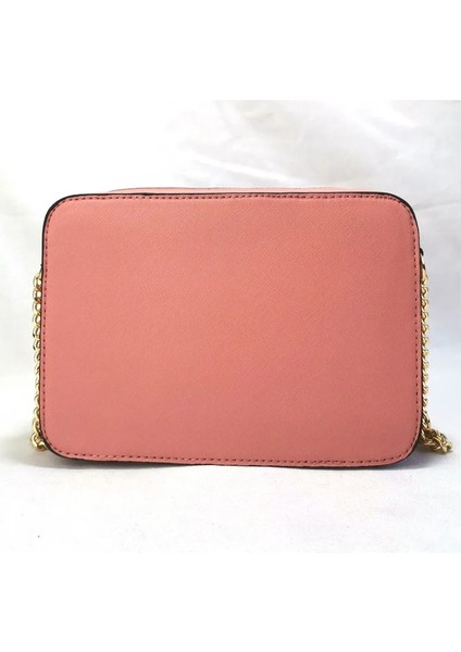Koyu Pembe Tarzı Luxury Handbags Pu Leather Designer Design Ladies Shoulder Bag Messenger Chain Small Square Bag Commuter All-Match (Yurt Dışından)
