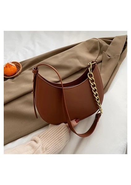 Zincir Kahverengi Tarzı С Доставкой Düzensiz Kare Tasarım Womeummer Ed Omuz Lüks Çantalar Için Küçük Yeni Pu Deri Crossbody Çanta (Yurt Dışından)