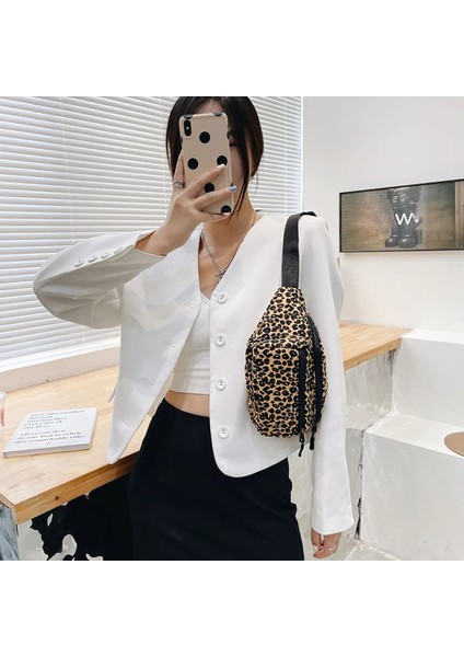 1sarı Stil Moda Kadın Bel Paketi Fanny Çanta Rahat Omuz Çantaları Leopar Baskı Büyük Kapasiteli Göğüs Omuz Messenger Crossbody Çanta Yeni (Yurt Dışından) modelleri