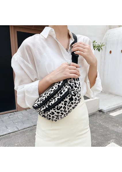 1sarı Stil Moda Kadın Bel Paketi Fanny Çanta Rahat Omuz Çantaları Leopar Baskı Büyük Kapasiteli Göğüs Omuz Messenger Crossbody Çanta Yeni (Yurt Dışından) fırsatları